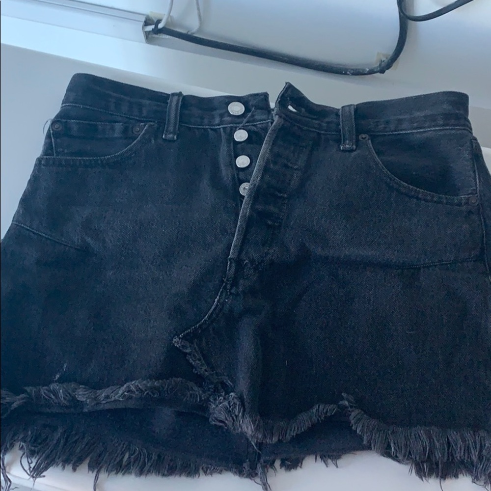 Re/done denim skirt size 29 black